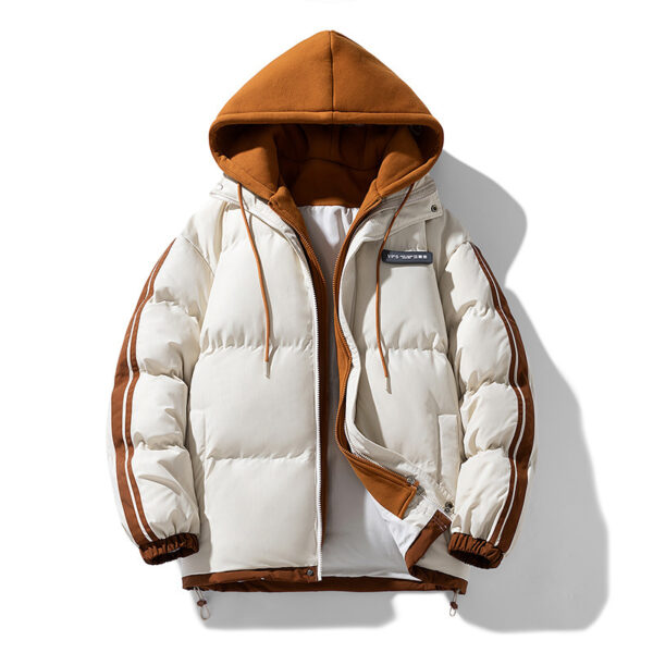 Fake Two-piece Down Cotton-padded Clothes For Lovers